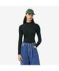 LACOSTE Women'S Ribbed Merino Wool Mock Neck Sweater Af4189-55N Yzp