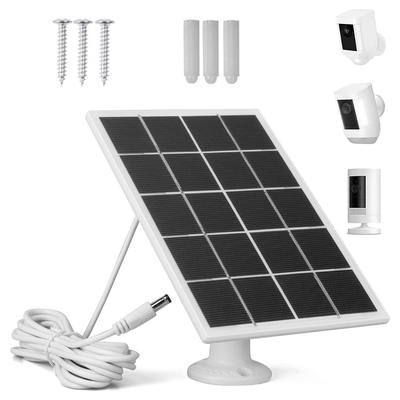1/2 Zestaw 10W Panel Słoneczny Ładowarka do Kamery Wodoodporny Regulowany w 360 Stopniach Uchwyt Ścienny do Ring Stick Up Cam/Spotlight Cam