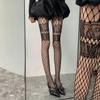 Large Mesh Pantyhose Thin Mesh Hollow Out Tights Y2K Mesh Tights  Punk Style