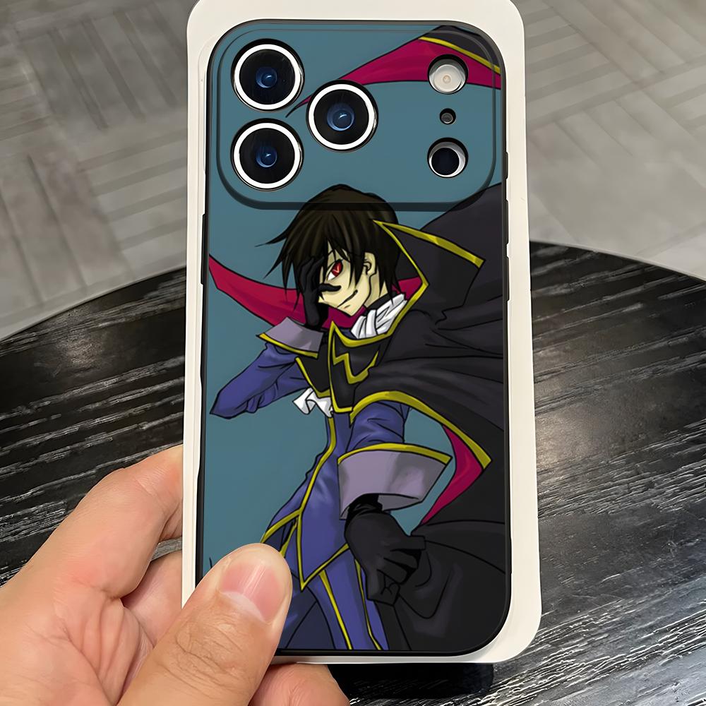 Anime Logo Code Geass Phone Case For IPhone 17 Pro Max 16 15 14 Pro Max 13 11 X Xs Xr 8 7Plus Silicone Cover