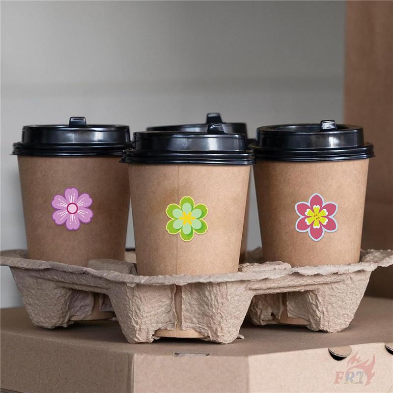 500Pcs/Roll Danish Flowers Art Kids Rewards Stickers - DIY Scrapbooks Album Decor Sealing Label Decals