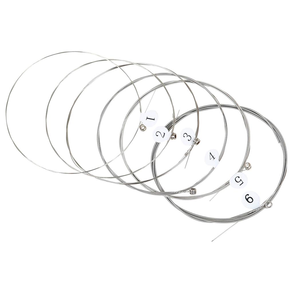 6Pcs Electric Guitar Strings .009-.042 Guitar Strings Replacement Musical Instrument Accessories Easy to Install