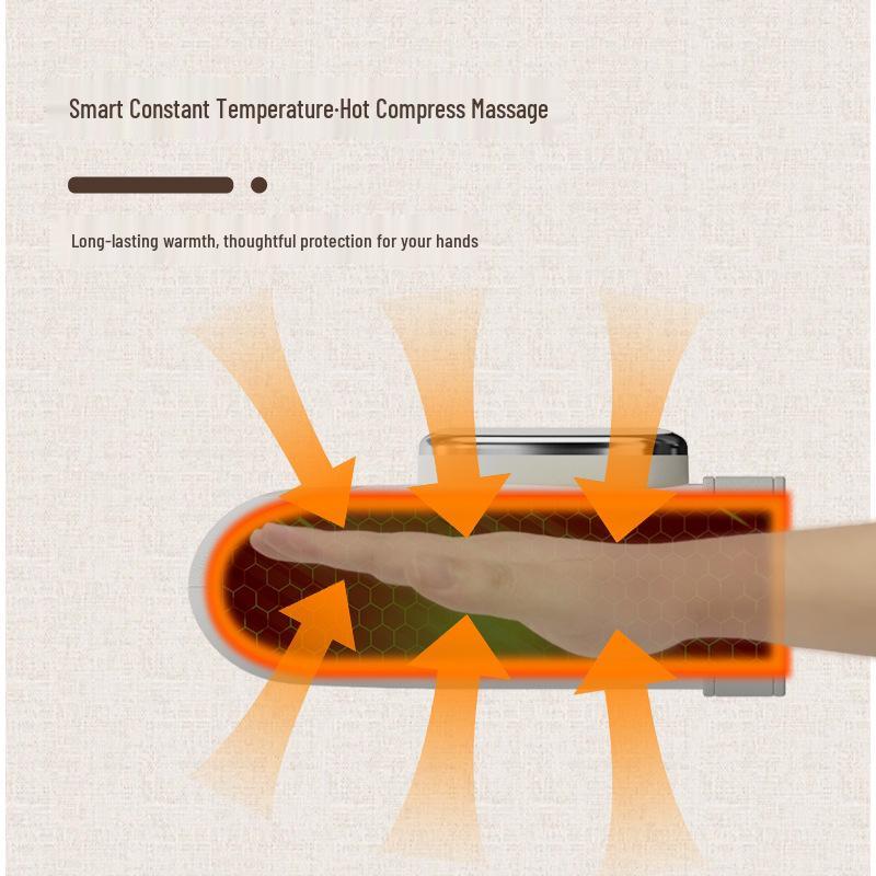 Electric Hand Massager with Air Pressure & Heat Therapy for Fingers and Wrists