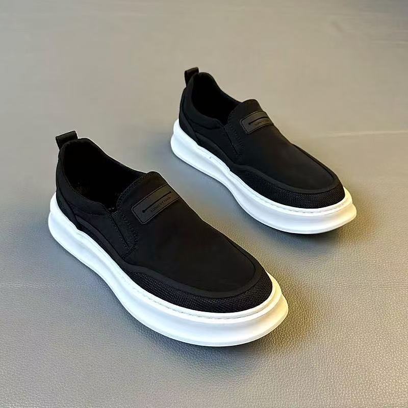 Soft Sole, Soft Surface, One Pedal, Men's Loafers, Overalls, Men's Shoes, Old Beijing Cloth Shoes, Breathable Sports and Leisure Board Shoes