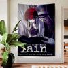 Serial Experiments Lain Cartoon Anime Tapestry Hippie Flower Wall Carpets Dorm Decor Cheap Hippie Wall Hanging