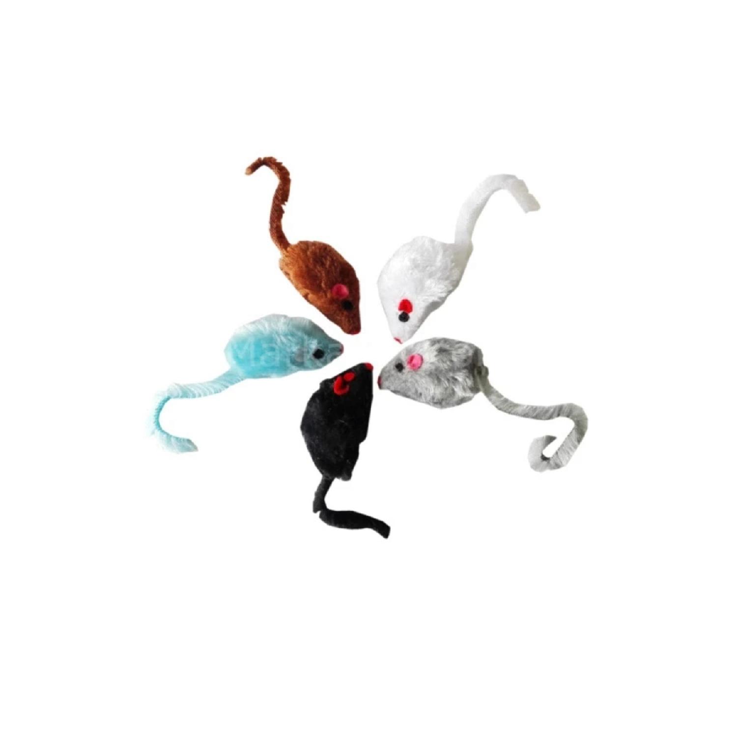 

Плюшевая игрушка-мышка-кошка с громким звуком, 5 шт.