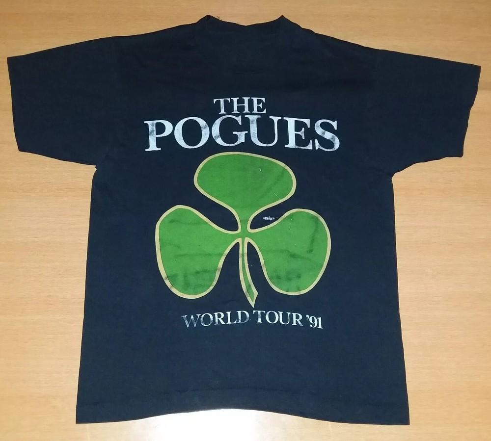 The Pogues Band World Tour 91 T Shirt All Size S-5XL Unisex T-Shirt M
