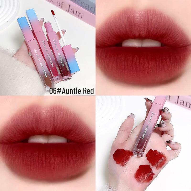 

Lameila Матовый тинт для губ с шелковистой вельветовой текстурой: Не выцветающий, устойчивый к отпечатыванию 3,8 г. 3.8g