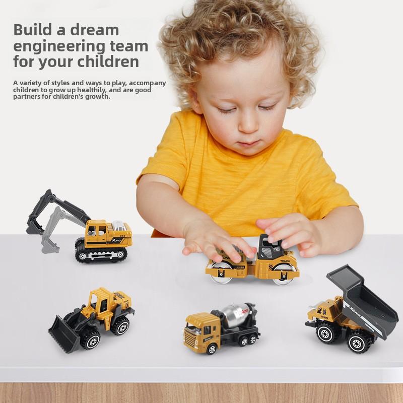 1:64 Alloy Construction Vehicle Set – Realistic Engineering Toy Cars for Parent-Child Play