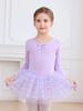 Girls' Long Sleeve Tutu Skirt Dancewear: Autumn/Winter Ballet & Figure Skating Leotard