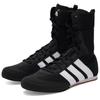 adidas Scarpe da Allenamento Unisex Box Hog Tessuto Lacci da Pugilato Colletto Pieghevole High-Top Scarpe da Allenamento Unisex JQ8538