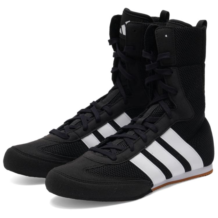 adidas Scarpe da Allenamento Unisex Box Hog Tessuto Lacci da Pugilato Colletto Pieghevole High-Top Scarpe da Allenamento Unisex JQ8538