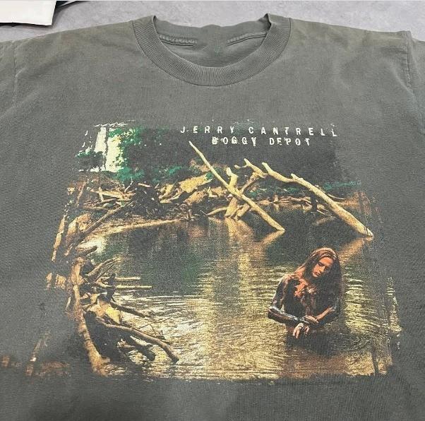 

Jerry Cantrell Band Tour Collection T Shirt Full Size S5XL Green CO022 Unisex T-Shirt XXL