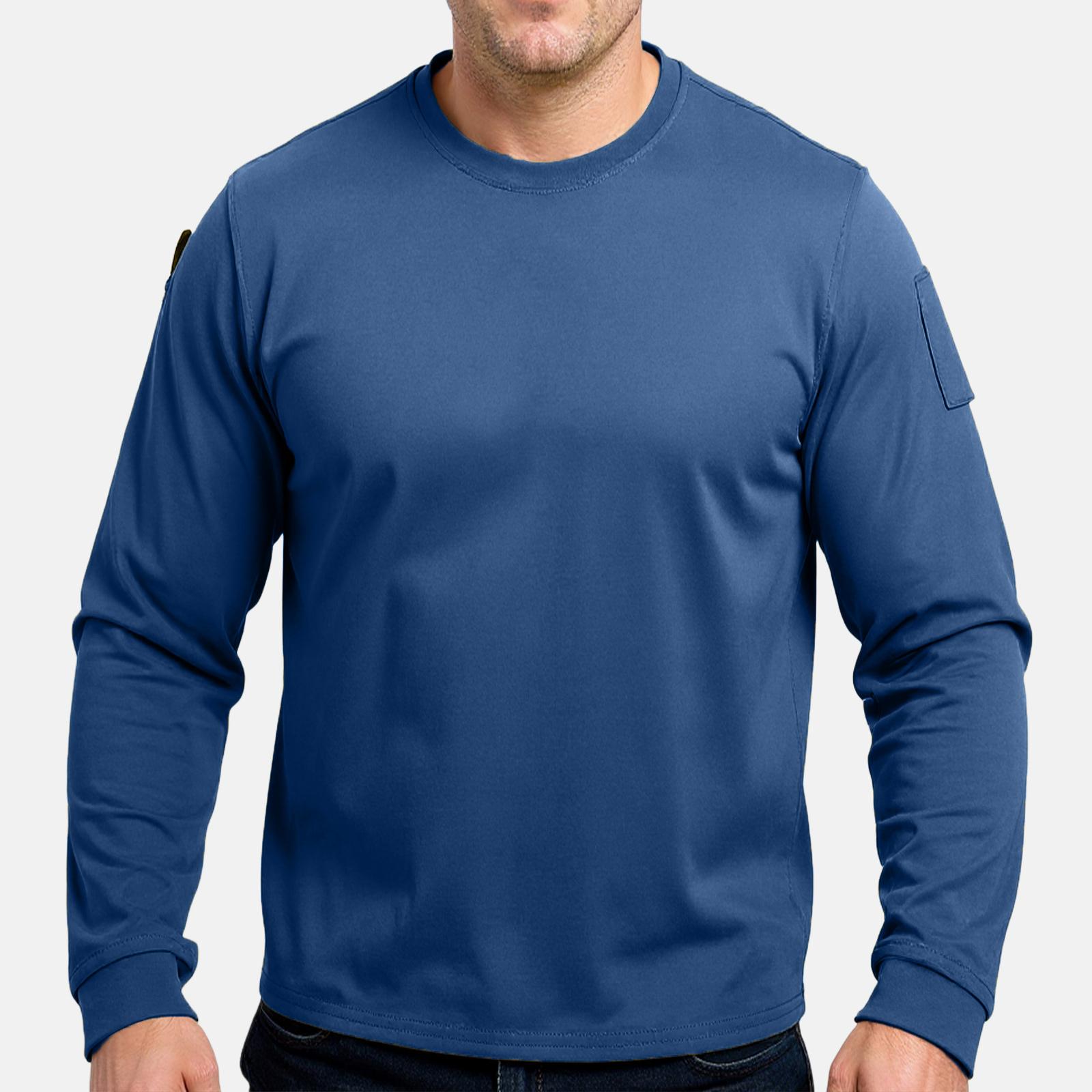 

Мужская повседневная рубашка свободного кроя с воротником и длинными рукавами, быстросохнущая M