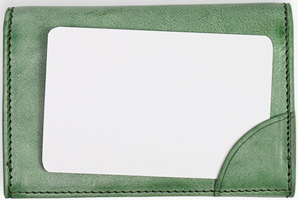 Creed SIBILLA Card Case, Vintage-Style Cowhide Leather, 335C145#60, Green