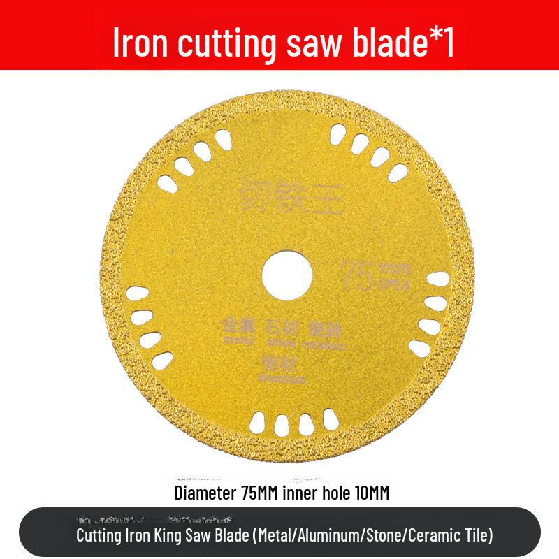 Lamă mini pentru polizor unghiular de 3 inci - disc de tăiere de 75 mm pentru lemn, metal și faianță, orificiu interior de 10 mm