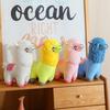Alpaca Plush Toy Cute Fluffy Stuffed Animal Soft Sheep Pillow 1Pcs for Kids Gift Bedroom Sofa Decor