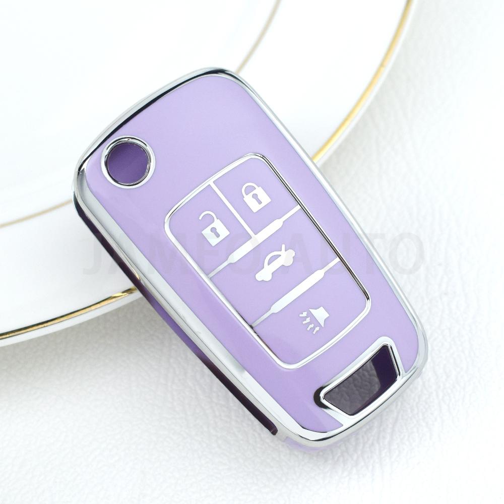 2/3/4/5 Buttons Car Flip Key Cover Case For Chevrolet Cruze Aveo For Buick Opel Corsa Antara Zafira Meriva Insignia Keychain