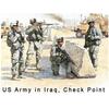 Military Figurines - MASTER BOX - US Check Point: Iraq 2010 - 4 Figurines - Plastic - 15+