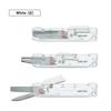 KOKUYO Portable Standard White 2-Way Scissors/Cutter, Box-Type, Blade, HSM-500TM-W