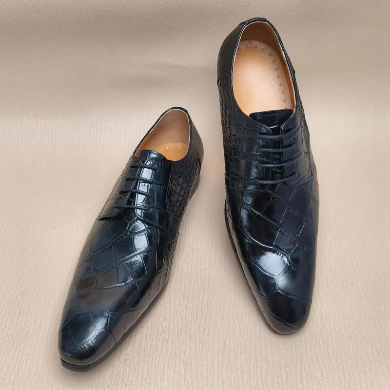 Fashion Handcrafted Leather Men Shoes New Trend Printing Business Office Wedding Retro Style Dress Shoe Genuine Cow Leather Best Quality