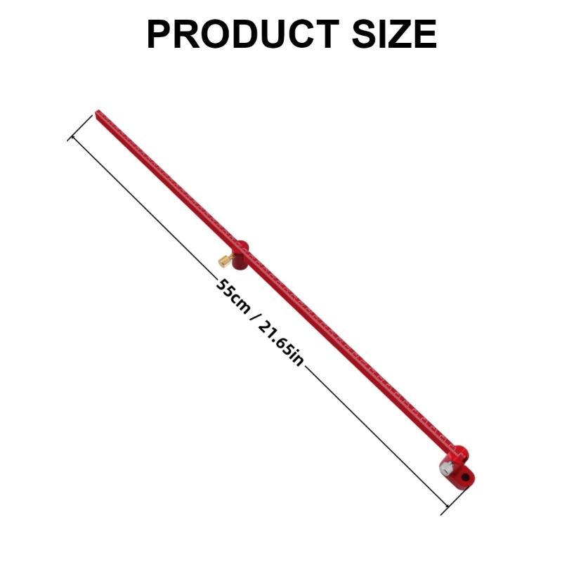 Holzbearbeiter Kreismarkierer Anreißlineal, 550 mm Großes Markier-Zeichenwerkzeug Geeignet für Handwerker, zum Anfertigen perfekter Kurven