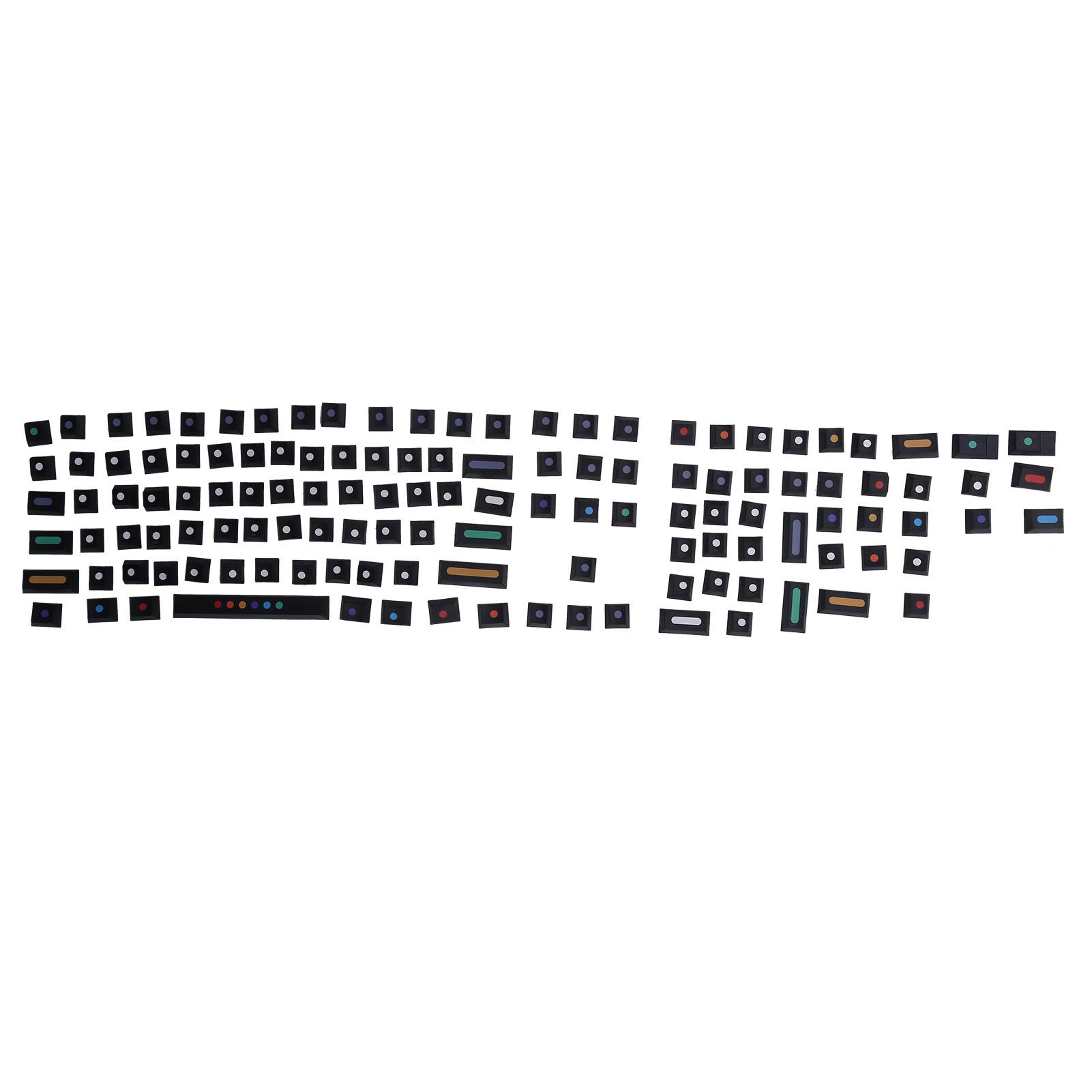 

Механическая клавиатура Dot Keycap Dye Sublimation, совместимая с 6164688796104108White чёрный