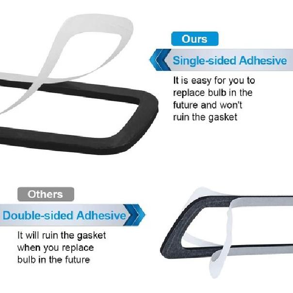 3rd Third Brake Light Gasket Seal Compatible with 2009-2018 High Mount Stop L