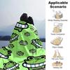 1pc Frog Green Throw Blanket Soft Flannel, Cozy All Season Polyester Perfect for Home, Office