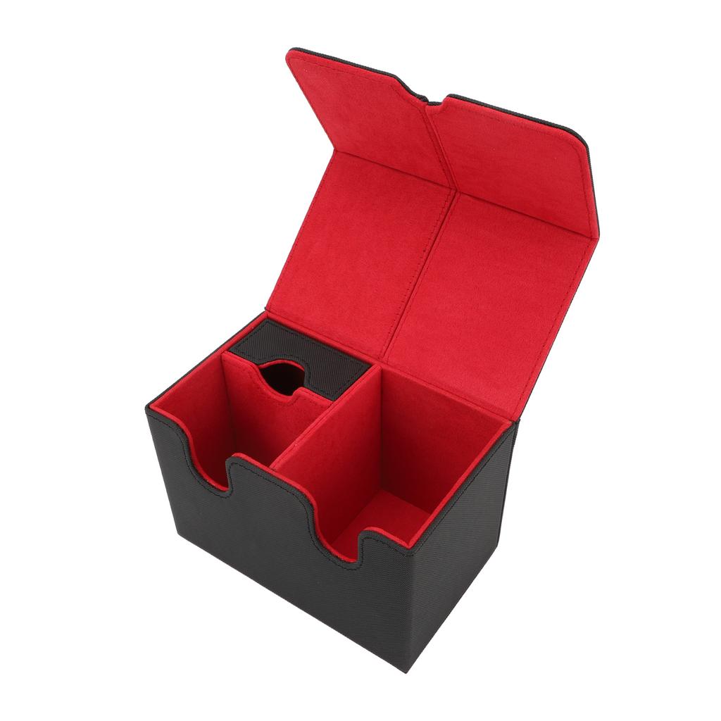 Card Deck Box PU Leather Magnetic Card Storage Holder   Case Fits 160 Cards for Trading Cards Tarot Cards