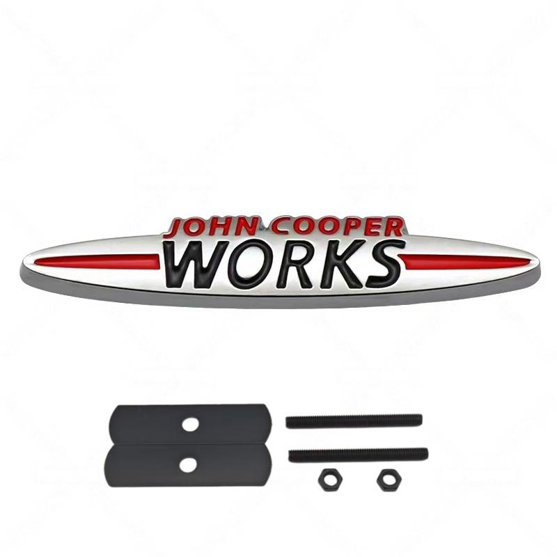 Pegatinas Emblema de Metal JCW John Cooper Works Calcomanía para Guardabarros Lateral Trasero Maletero de Coche Pegatina