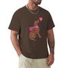 Watercolour Curly-coated Retriever T-Shirt Blue Archive Oversized Fitted T Shirts for Men