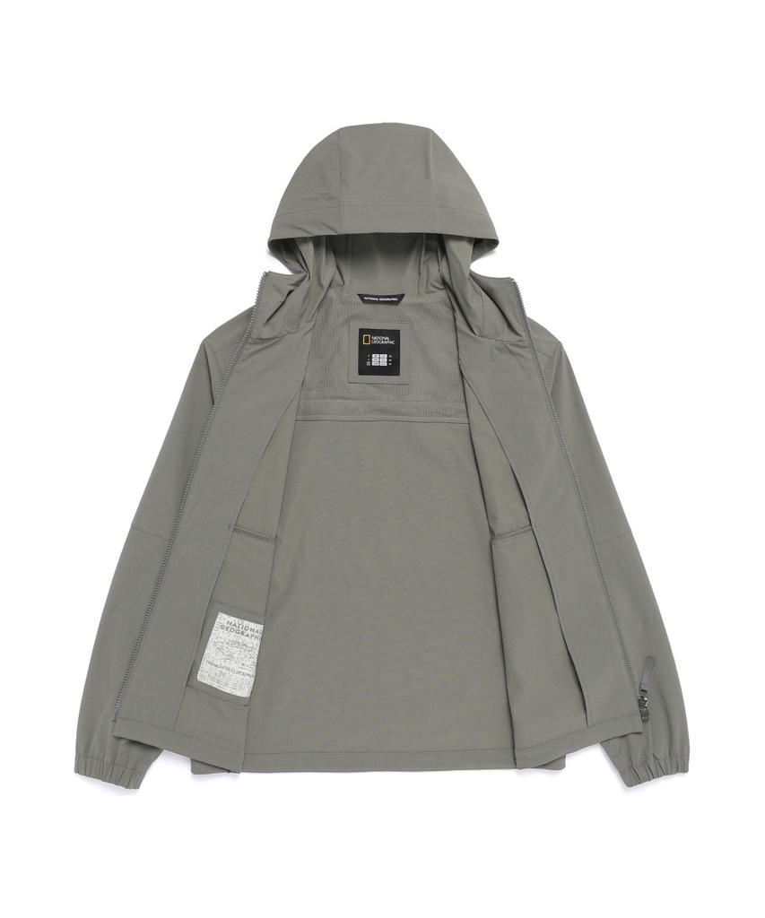 Nationalgeographic N261Uft990 Rio Stretch Semi-Overfit Hoodie Full Zip G/Khaki