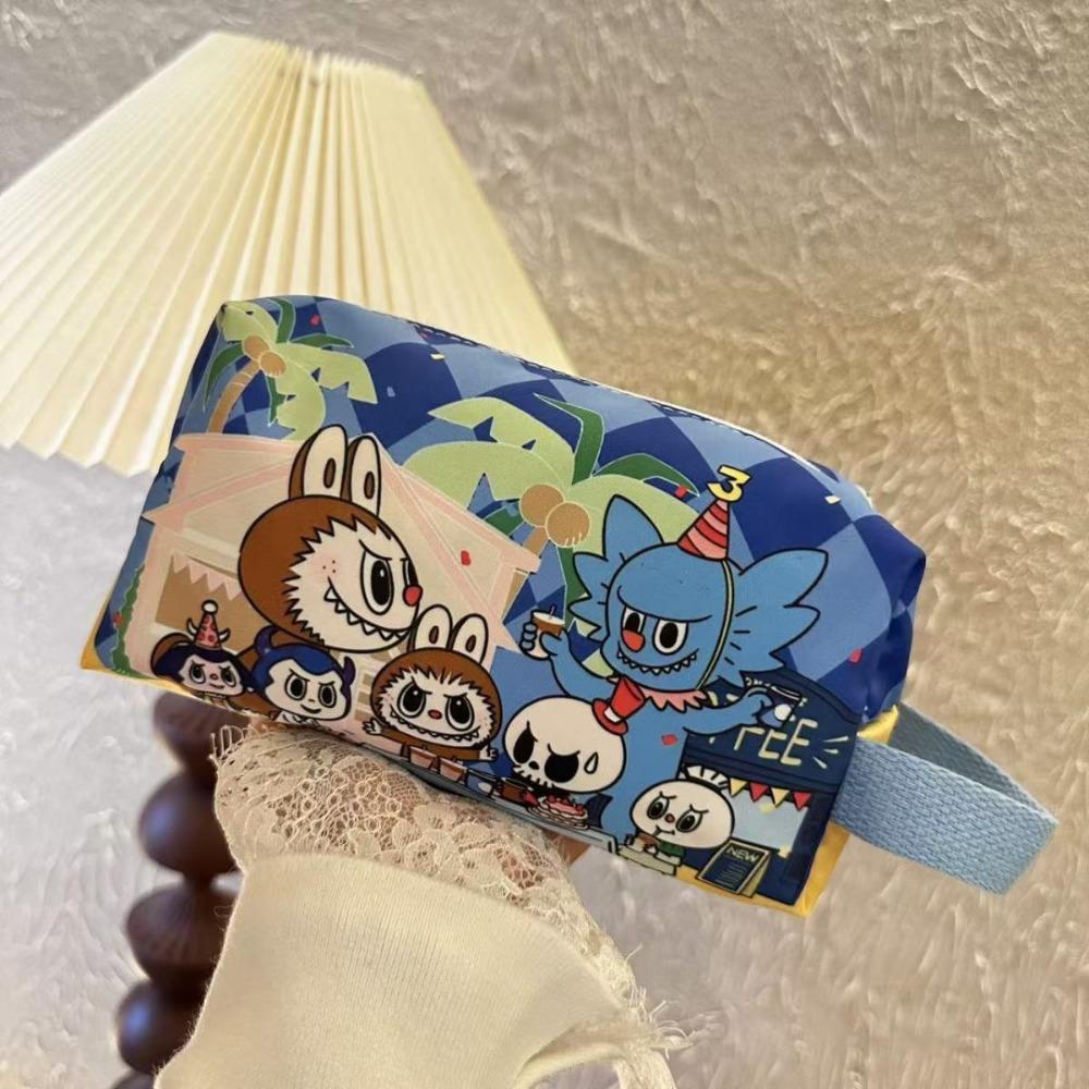 

Aesthetic Korean Style Pencil Case Large Capacity Labubu Pencil Pouch Stationery Holder StyleA-No Pendant