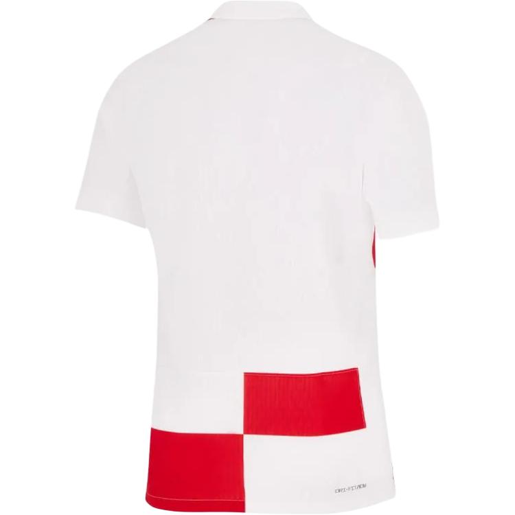 New Nike Croatia 2024/25 Match Home Soccer Jersey Men's White/University Red FV1738-100