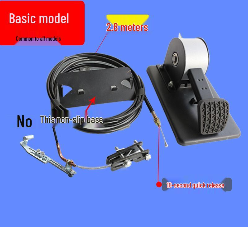 Universal No-Drill Co-Pilot Seat Brake - Home Practice Roller Type