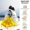 1pc Cartoon Snow White Blanket, Soft and Warm Home Decorative Throw for All Seasons, Soft Flannel Throw Blanket, Versatile & Cozy for Bedroom, Perfect