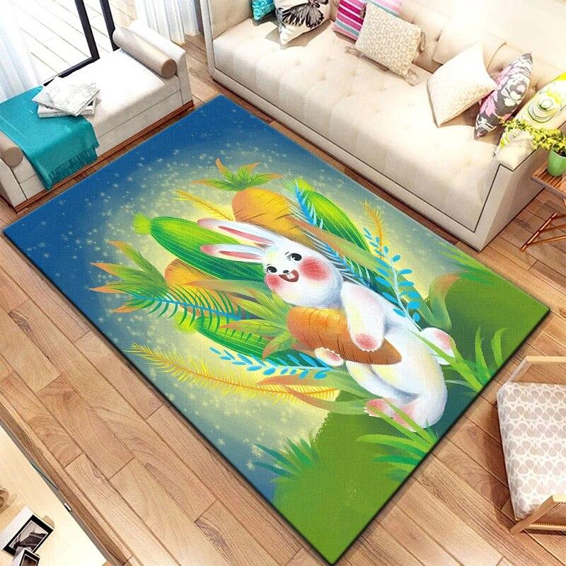 Zwölf chinesische Sternzeichen-Tiere malen Teppich für Wohnzimmer, großer Teppich, schwarzer weicher Teppich, Heimdekoration, Matten, Boho-Teppiche