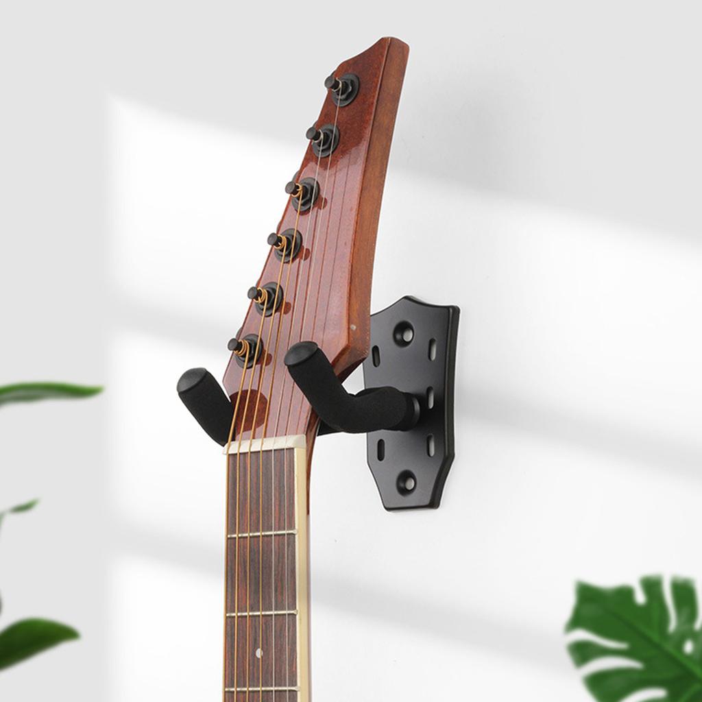 Multifunctional Guitar Wall Mount Metal Guitar Hanger Guitar Wall Hanger Guitar Holder Hook Stand Wall for Guitar Player