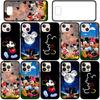 Hülle für iPhone 17 16 15 Xiaomi Poco Redmi Note 14 13 12 Pro Max Samsung Galaxy S25 S24 S23 OPPO Huawei Minnie Cartoon Mickey Niedliche Maus Handyhülle
