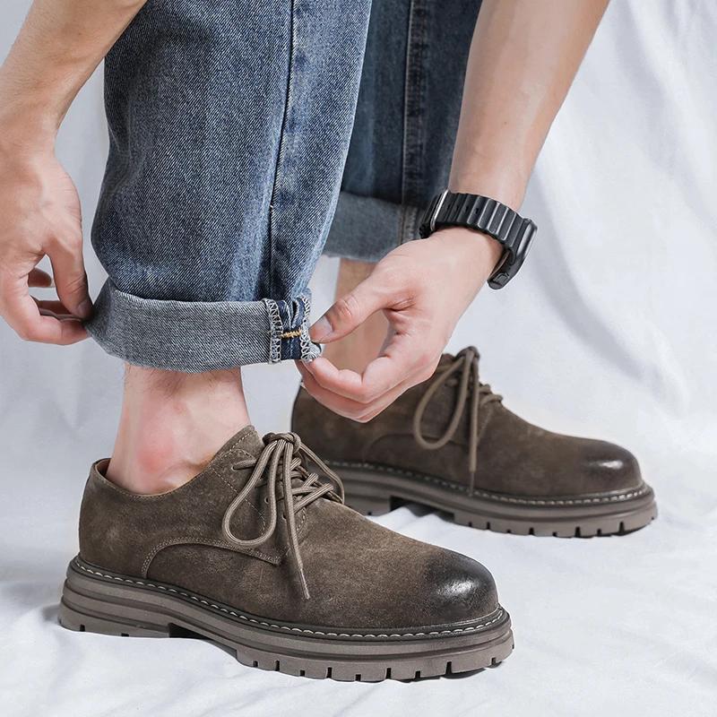 Модная обувь Оксфорды на шнуровке в британском стиле — фото 7