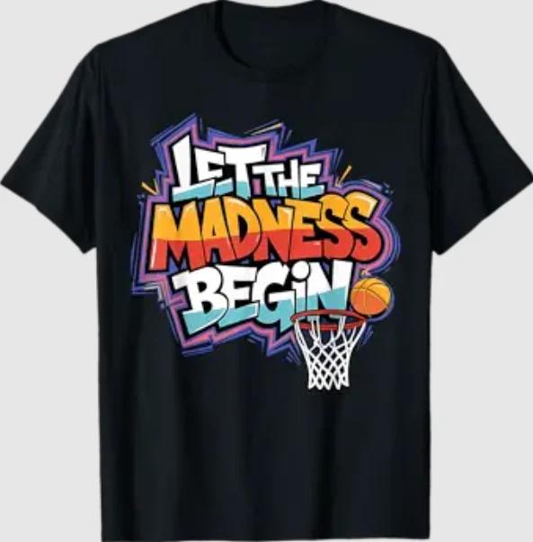 Mad March Начало Баскетбольная Граффити Команда Турнир Футболка 3XL