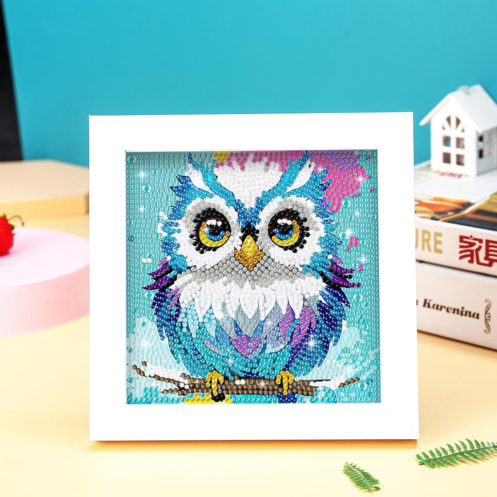 Kids Full Drill 5D Diamond Painting Kit, Cartoon Animal Handmade Diy Diamond Paste Decor Art
