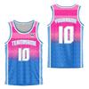 Op maat gemaakte Roze Basketbal Jersey Tanktops voor Mannen Vrouwen Jersey Gepersonaliseerd Team Unisex Top