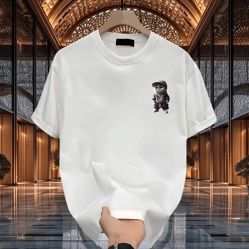 Summer Men Women Round Neck Short Sleeve Print T Shirt Breathable Sport Tops