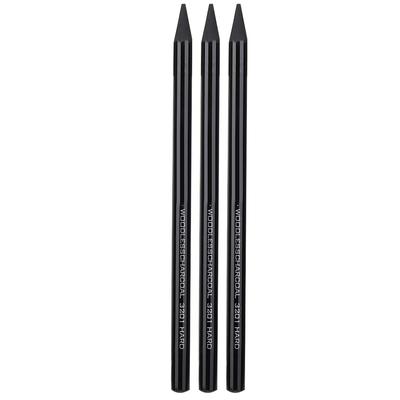 3pcs Pure Carbon Sketch Pencil Professional HardMediumSoft Woodless Charcoal Pen Drawing Set