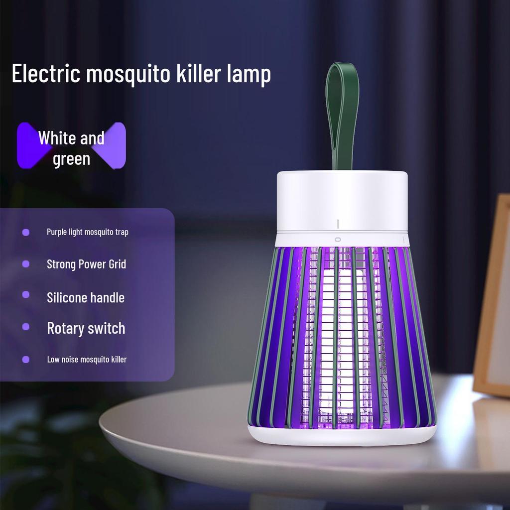 2024 Multifunctional Portable Mosquito Killer Lamp: Electric Shock & Camping Light Combo for Indoor/Outdoor Use