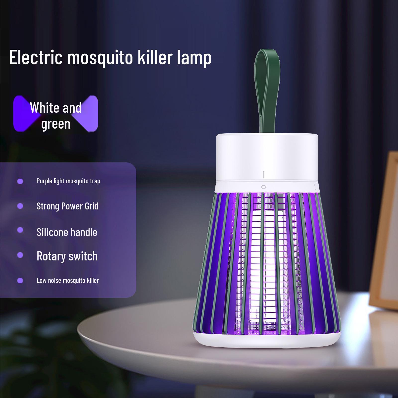 

2024 Multifunctional Portable Mosquito Killer Lamp: Electric Shock & Camping Light Combo for Indoor/Outdoor Use English Manual