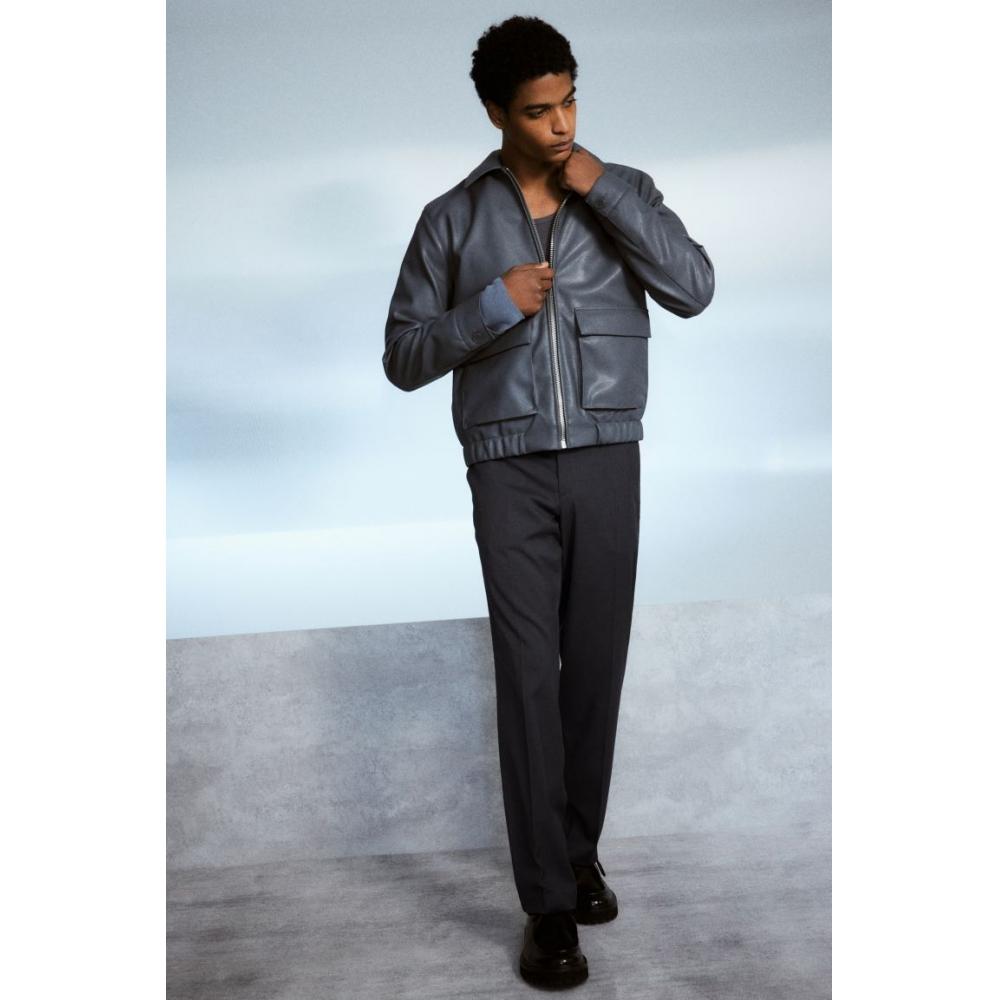 H M Suit Pants Regular Fit Dark Grey