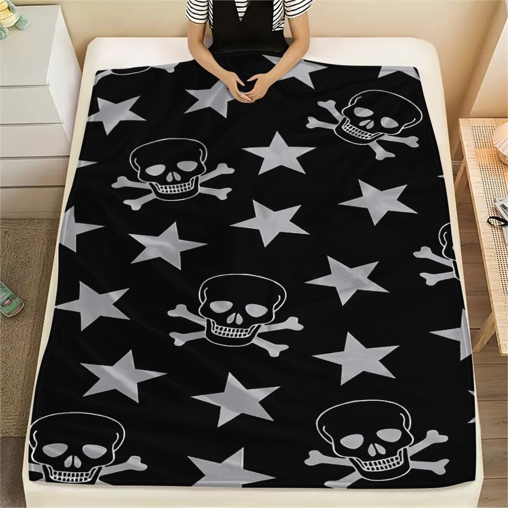 Star Pattern Print Flannel Blanket,High Quality Comfortable for All Seasons,Home Decor,Warmth and Comfort,Perfect for Christmas Gifts